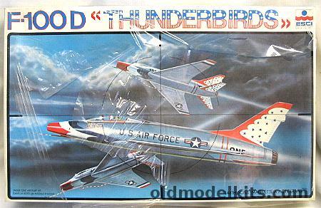 ESCI 1/48 F-100D Thunderbirds Super Sabre, 4017 plastic model kit